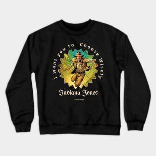 Indiana Jones victor illustration designe Crewneck Sweatshirt